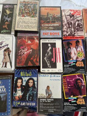 1980s Cassette Tapes Bundle NKOTB, Milli Vanilli, Tiffany, Debbie Gibson & More